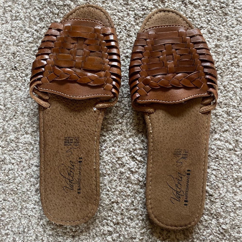 Mexican Leather Huarache Sandals, 7, Brown, New,
Boho, Natural, Authentic, Beach